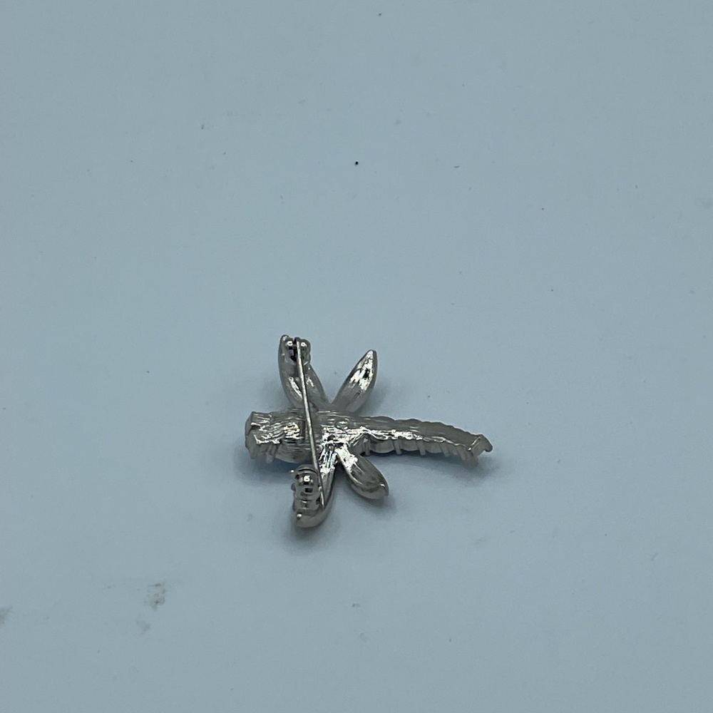 “DRAGONFLY” VINTAGE RHINESTONE PIN/ BROOCH. - Picture 9 of 11